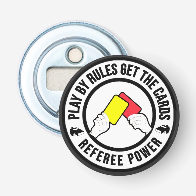 Spela upp efter regler får korten Referee Power-pr Flasköppnare (Framsidan)