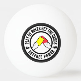 Spela upp efter regler får korten Referee Power-pr Pingisboll