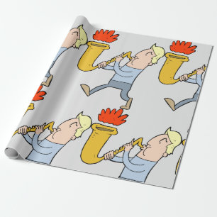 Spela upp en saxafonmusiker som sveper Papper Presentpapper