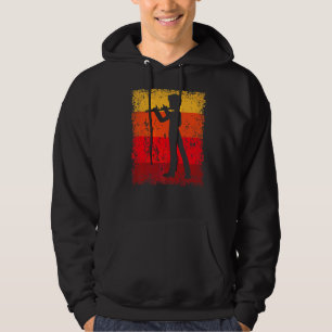 Spela upp flute och flute på Vintagen med platt sp Hoodie