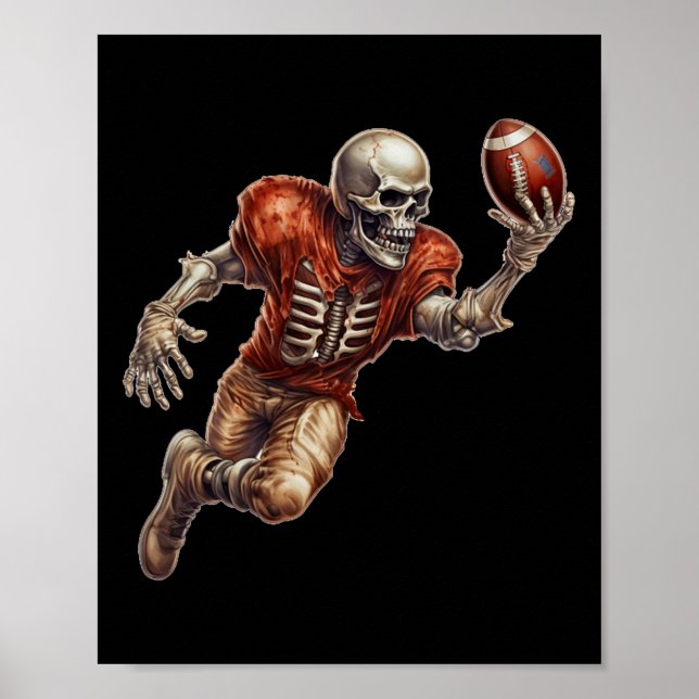 Spela upp Football Coola Touchdown Halloween Poster (Framsidan)