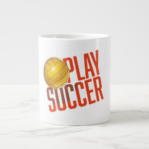 Spela upp fotbollsspelare jumbo mugg