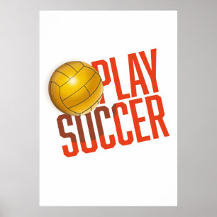 Spela upp fotbollsspelare poster