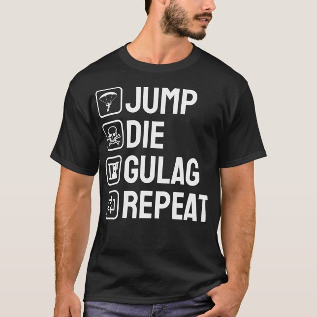 Spela upp gammalt videospel i form av en hög Gulag T Shirt (Framsida)