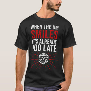 Spela upp Gift Skriv ut Bord Top Gaming RPG T Shirt