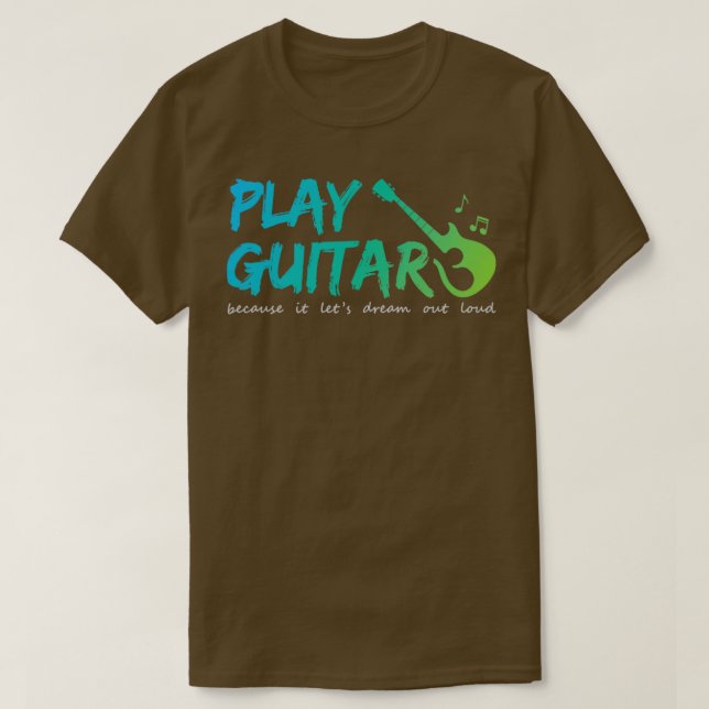 Spela upp gitarr t shirt (Design framsida)