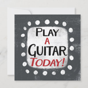 Spela upp Guitar Today-hälsningskort Kort