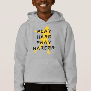Spela upp hårt, rosa moder t shirt