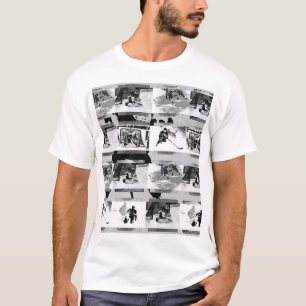 Spela upp hockey - ishockeyspelare t shirt