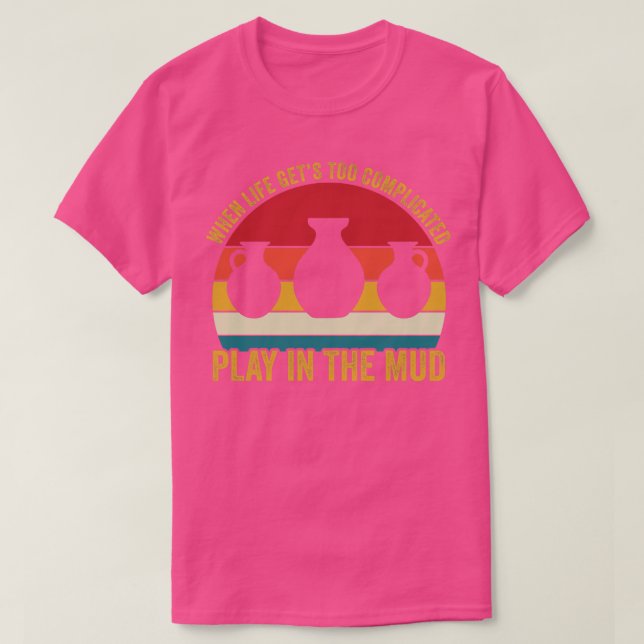 Spela upp i Lera-begravningsceremonin Retro 2 T Shirt (Design framsida)