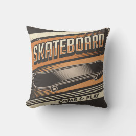 Spela upp kom på Retro Vintage Classic-skateboard Kudde