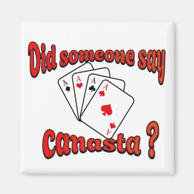 Spela upp kort Canasta Magnet (Framsidan)