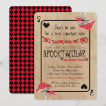 Spela upp kort Crazy Mushroom Halloween