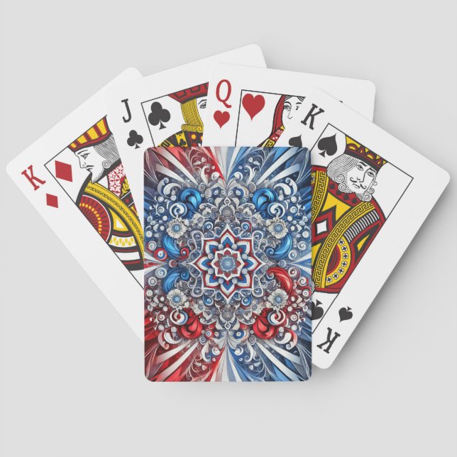 Spela upp kort med Fransk Färg Casinokort (Baksidan)