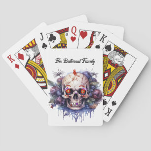 Spela upp kort med Skeleton-design Casinokort