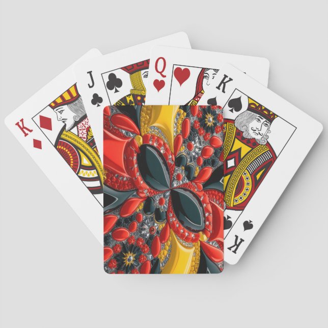 Spela upp kort med Tyskland Färg Casinokort (Baksidan)