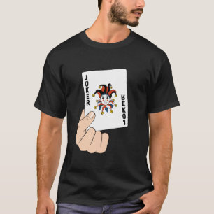 Spela upp kort på ett roligt joker-kort, jester Ca T Shirt