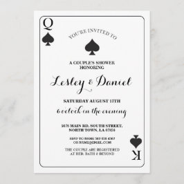 Spela upp kort Par Förlovning Ace Vegas Inbjudan