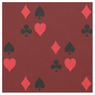 Spela upp kort Suite Hearts-Klubbar spade diamante Tyg