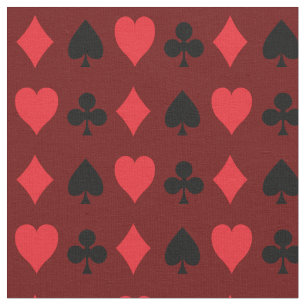 Spela upp kort Suite Hearts-Klubbar spade diamante Tyg