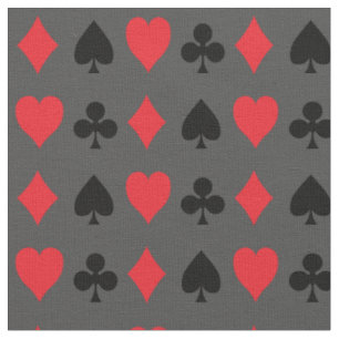 Spela upp kort Suite Hearts-Klubbar spade diamante Tyg