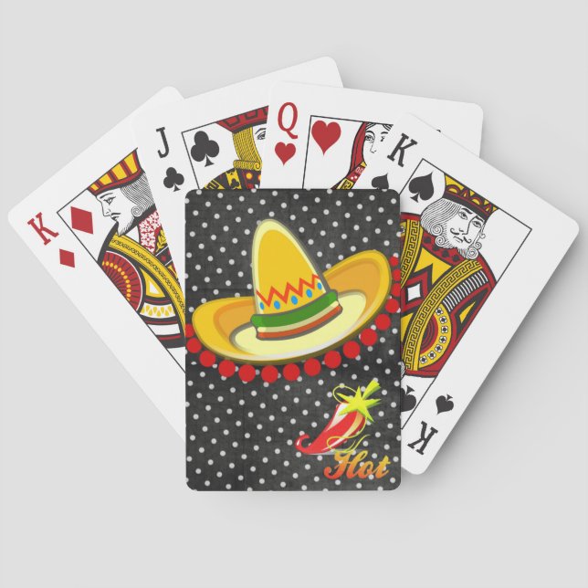 Spela upp kortskiktspolk, svart polk, depotpaprika casinokort (Baksidan)
