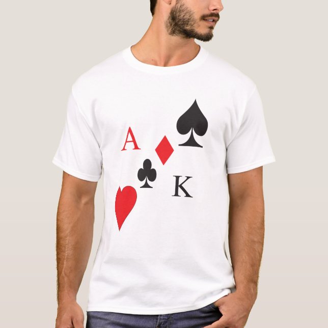 Spela upp korttema T-skjorta T Shirt (Framsida)