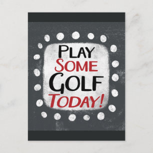 Spela upp lite Golf Today-vykort Vykort