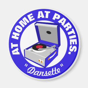 Spela upp Magnet-inspelningsspelare för blå retro- Magnet