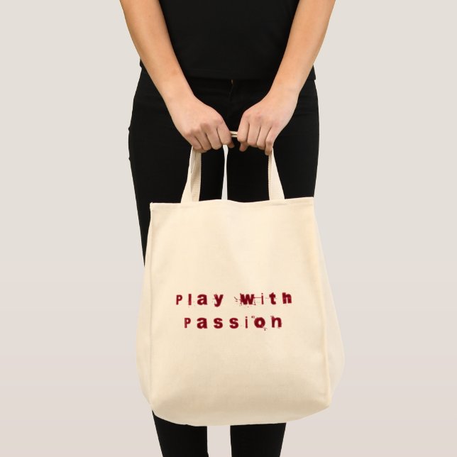 Spela upp med passion Tote Bag Tygkasse (Framsida (produkt))