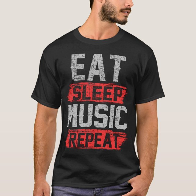 Spela upp musik i viloläge t shirt (Framsida)