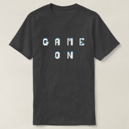Spela upp på bild med stil-text för retropixel t shirt