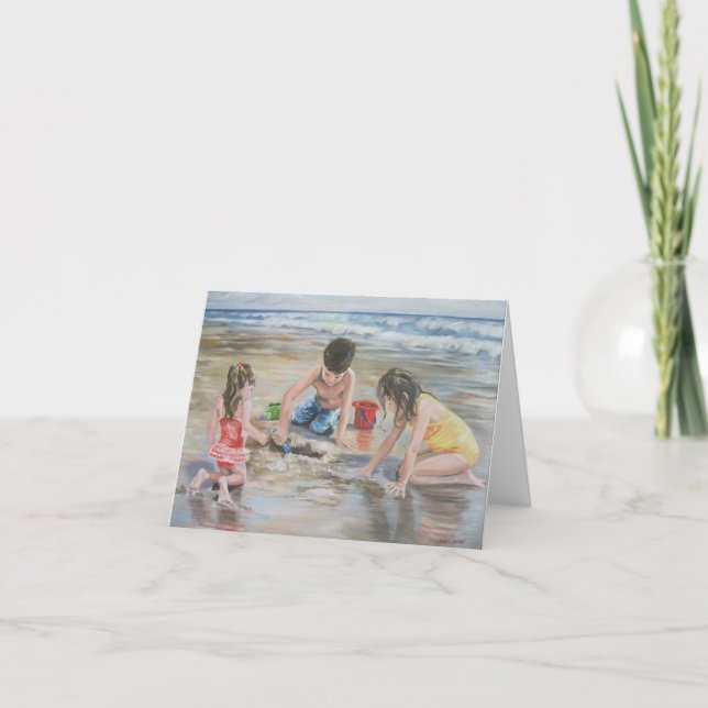 Spela upp på kortet Sand - Note Card Kort (Framsida)