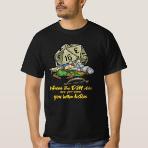 Spela upp på Tabletop när DM frågar T Shirt