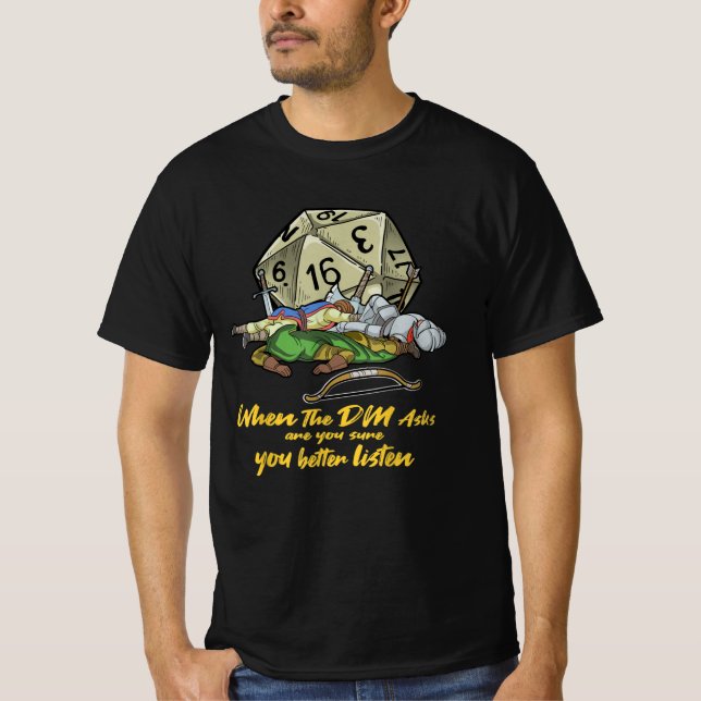 Spela upp på Tabletop när DM frågar T Shirt (Framsida)