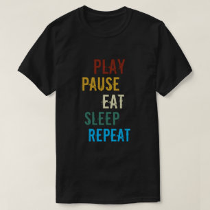 Spela upp pausa viloläge Lustigt spelfack T Shirt