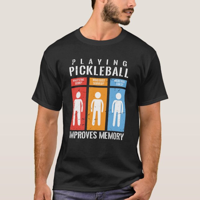 Spela upp pickleball Förbättrar uppspelningen av m T Shirt (Framsida)