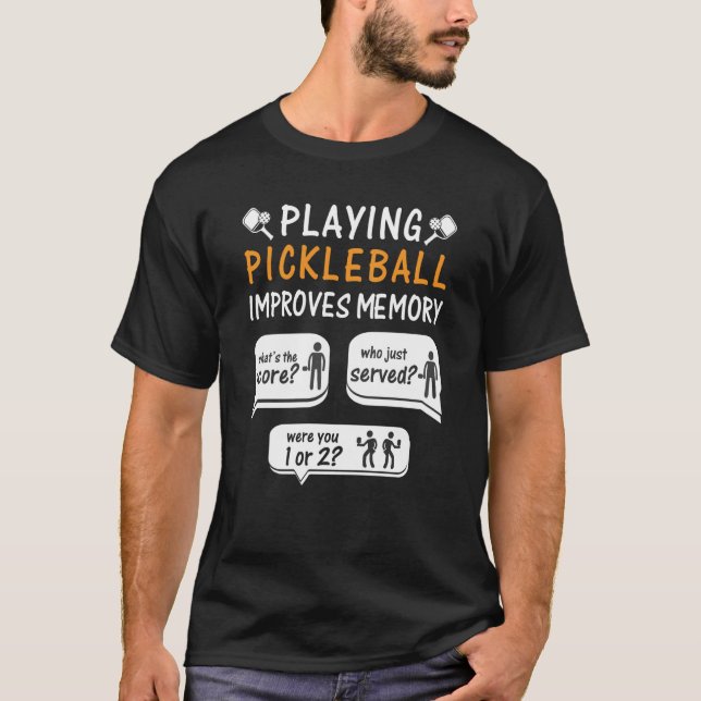 Spela upp pickleball Förbättrar uppspelningen av m T Shirt (Framsida)