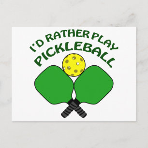 Spela upp Pickleball Vykort
