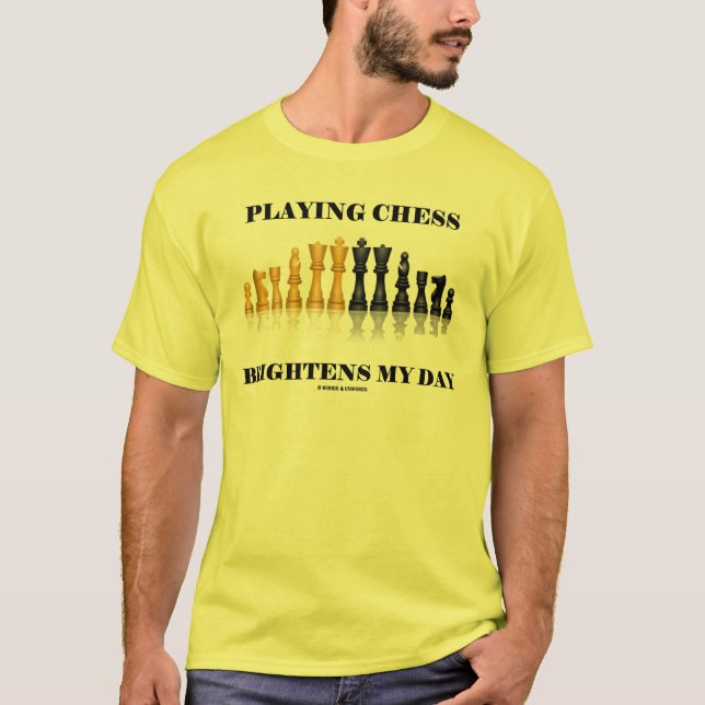 Spela upp schackfria ljusare min dag (reflekterand t-shirt (Framsida)