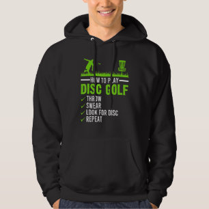 Spela upp skivan Golf Frisbee Disk Golfer Humor Go Hoodie