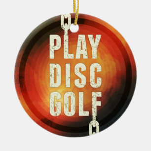 Spela upp skivGolf Julgransprydnad Keramik