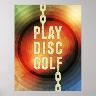 Spela upp skivgolf poster