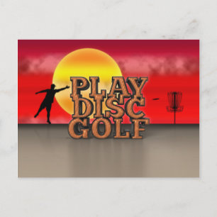 Spela upp skivgolf vykort