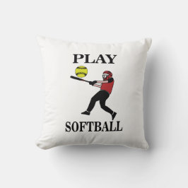 Spela upp Softball Player Kudde