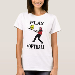 Spela upp Softball Player T Shirt