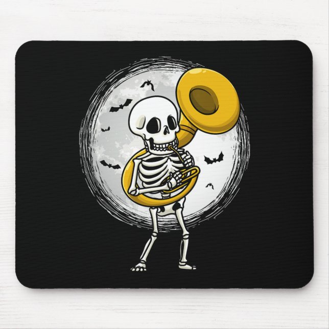 Spela upp Sousaphone Tuba Instrument Halloween Ban Musmatta (Framsidan)