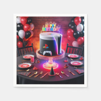 Spela upp Station 5 Party Napkins Pappersservett