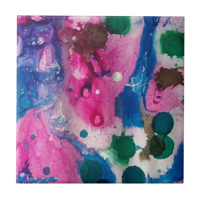 Spela upp tid med bläck kakelplatta (Framsidan)