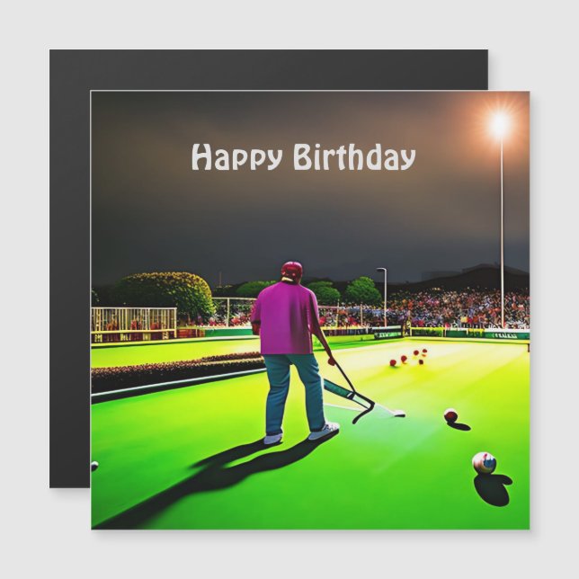 Spela upp Twilight Gräsmatta Bowls Magnetic Birthd (Fram/baksida)